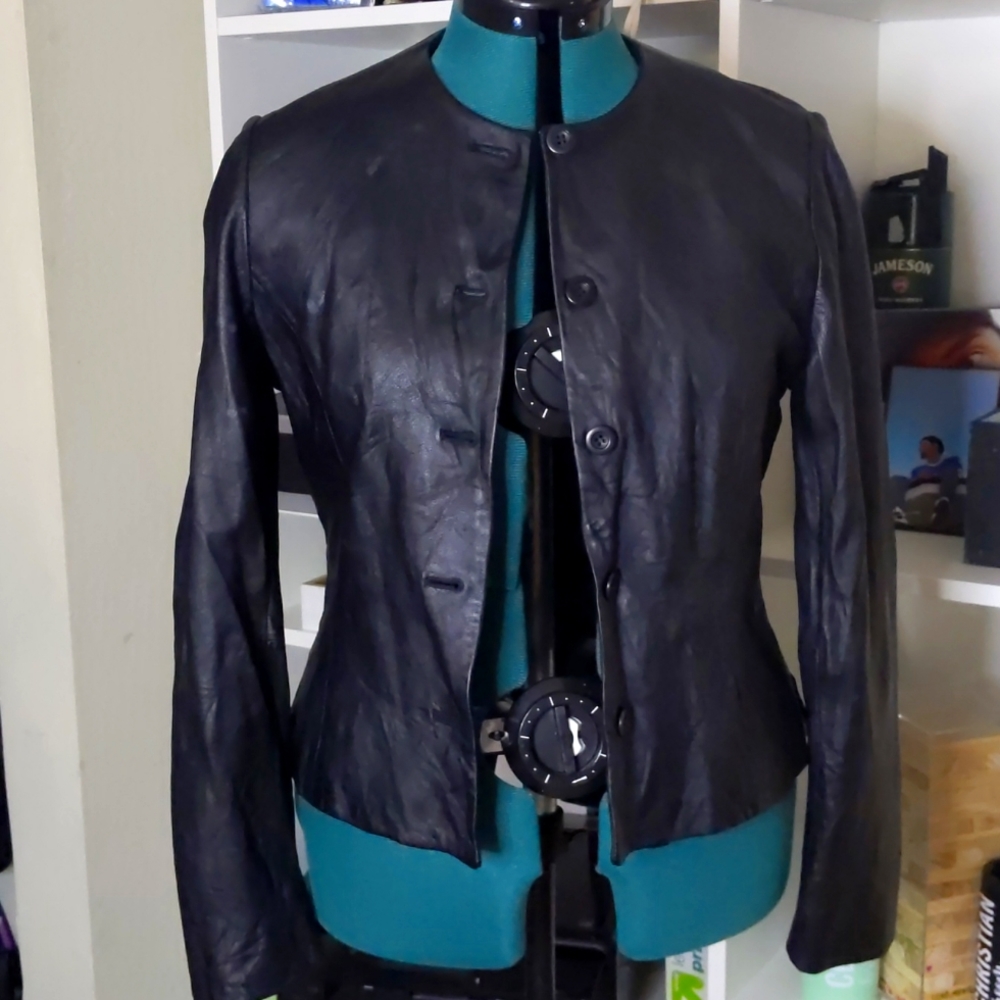 Jones New York 100% Leather Jacket